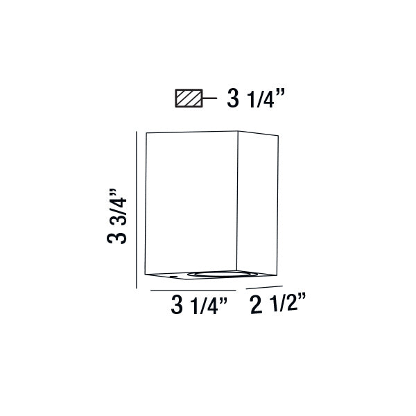 Eurofase 28291-022 LED Outdoor Wall Mount, Graphite Grey