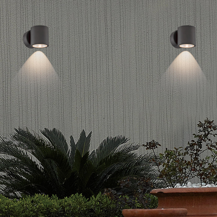 Eurofase 28292-029 LED Outdoor Wall Mount, Graphite Grey