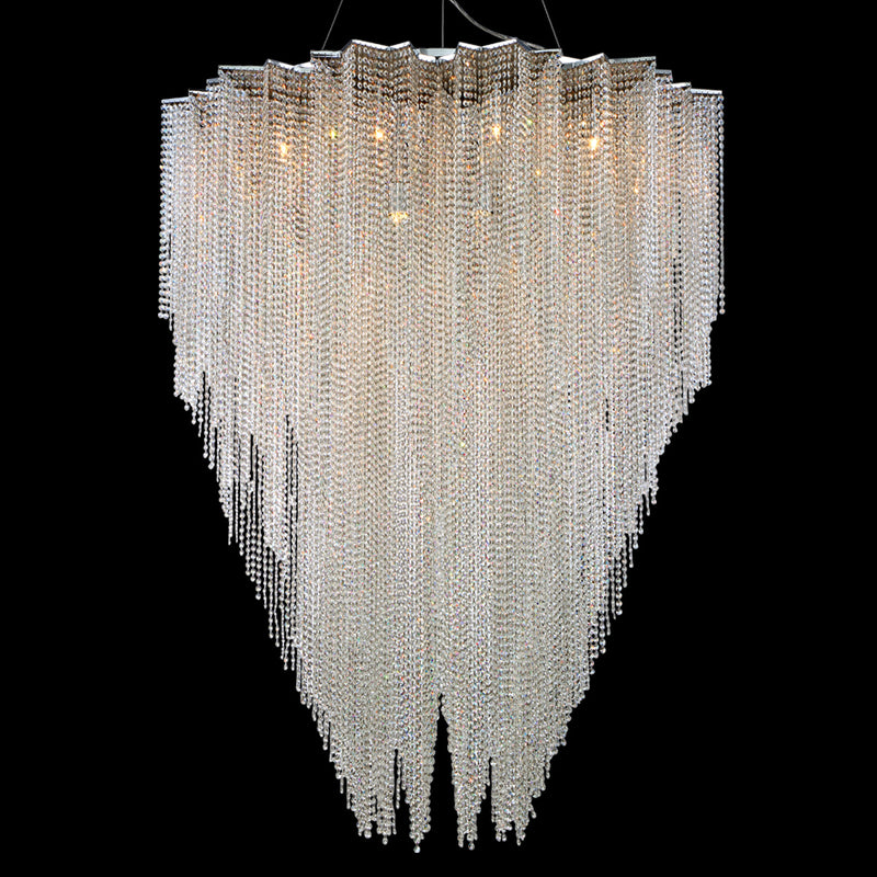 Eurofase 29052-011 12 Light Chandelier, Chrome