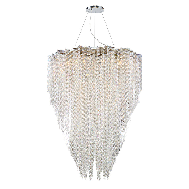 Eurofase 29052-011 12 Light Chandelier, Chrome