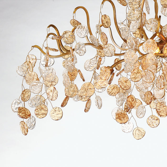 Eurofase 29059-010 Eight Light Chandelier, Gold