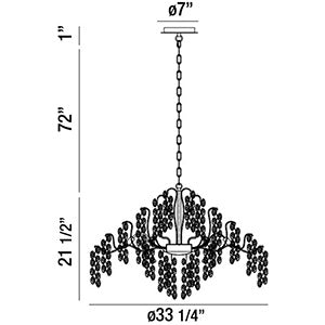 Eurofase 29060-016 11 Light Chandelier, Gold