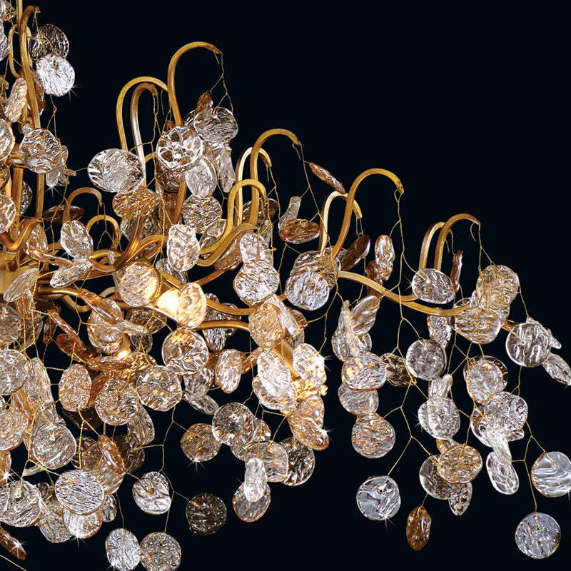 Eurofase 29061-013 Ten Light Chandelier, Gold