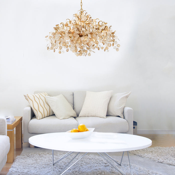 Eurofase 29061-013 Ten Light Chandelier, Gold