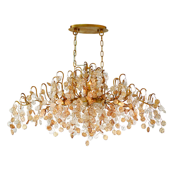 Eurofase 29061-013 Ten Light Chandelier, Gold
