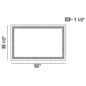 Eurofase 29107-018 LED Mirror, Silver