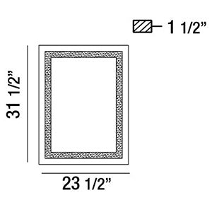 Eurofase 29108-015 LED Mirror, Silver