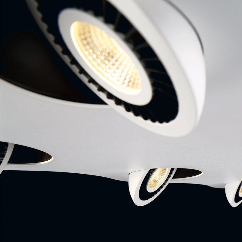 Eurofase 29484-010 LED Pendant, White/Black