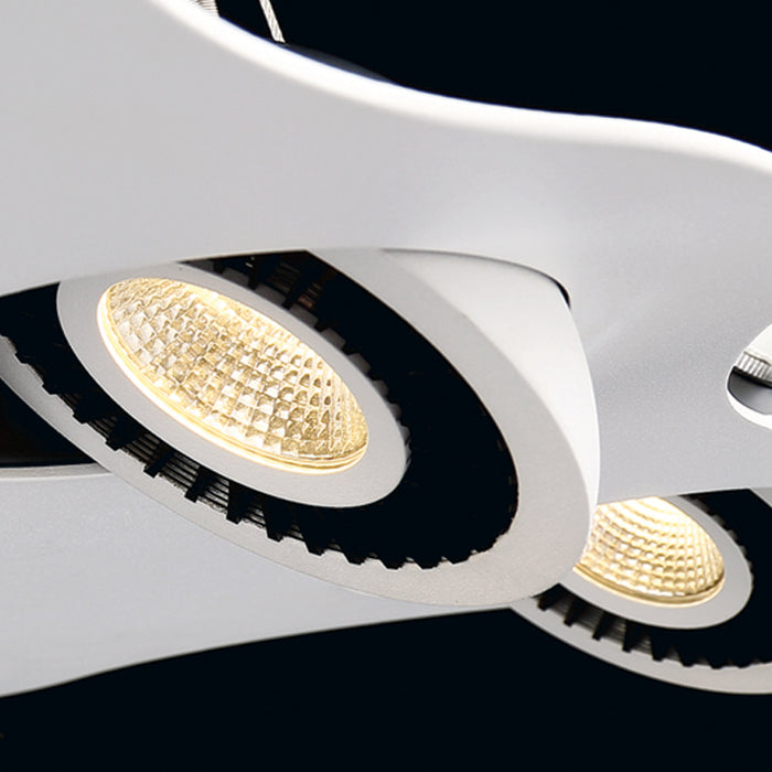 Eurofase 29484-010 LED Pendant, White/Black