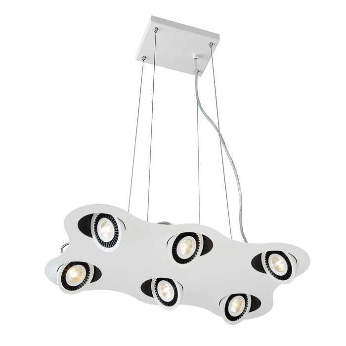 Eurofase 29484-010 LED Pendant, White/Black