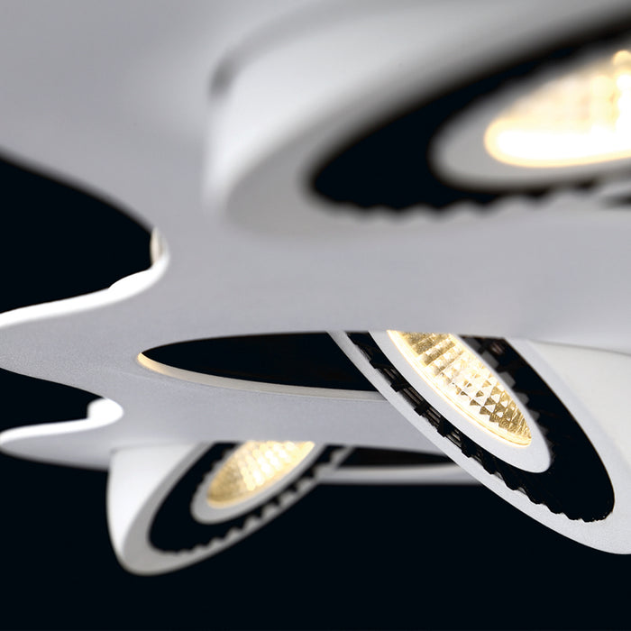 Eurofase 29485-017 LED Pendant, White/Black