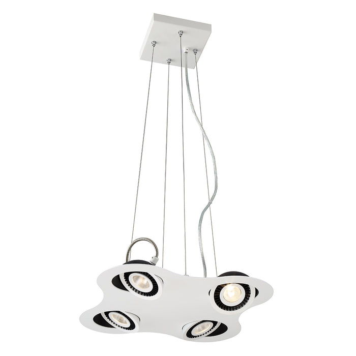 Eurofase 29485-017 LED Pendant, White/Black