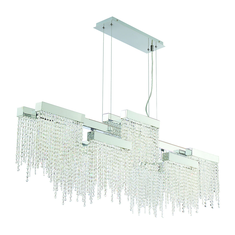 Eurofase 30005-013 LED Chandelier, Chrome