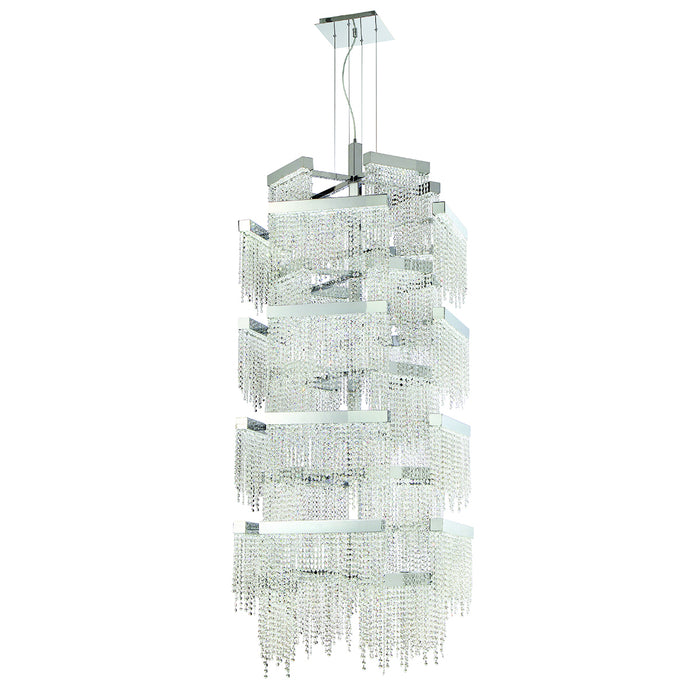 Eurofase 30007-017 LED Chandelier, Chrome
