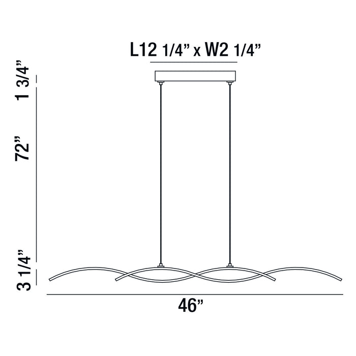 Eurofase 30042-018 LED Pendant, Silver