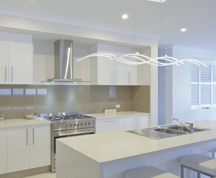 Eurofase 30042-018 LED Pendant, Silver