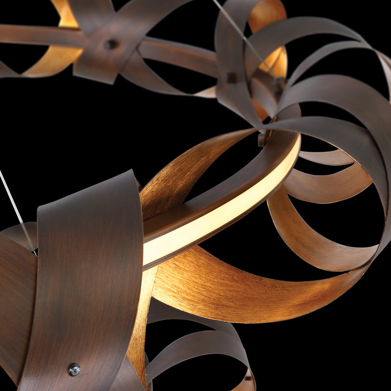 Eurofase 30079-014 LED Chandelier, Bronze-Gold