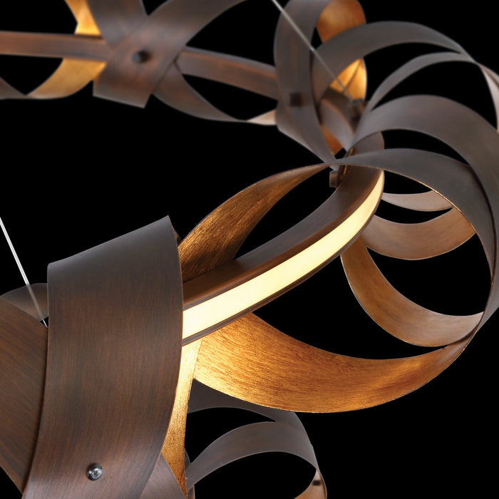 Eurofase 30079-014 LED Chandelier, Bronze-Gold