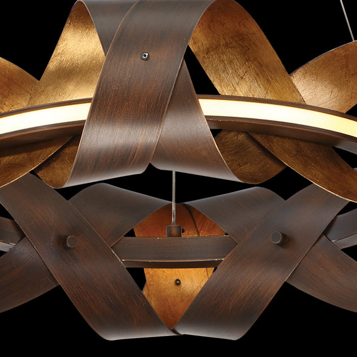 Eurofase 30079-014 LED Chandelier, Bronze-Gold