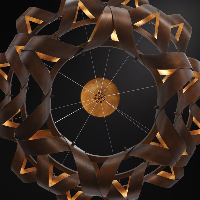 Eurofase 30082-014 LED Chandelier, Bronze-Gold