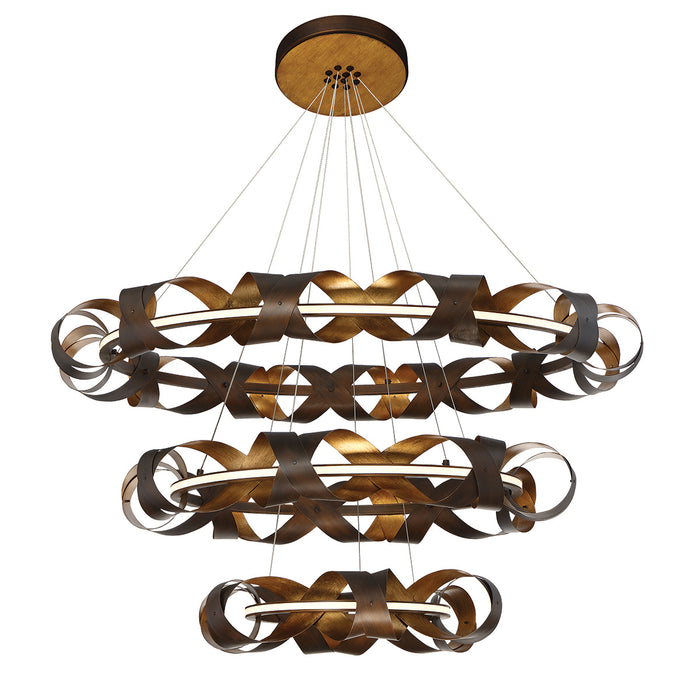 Eurofase 30082-014 LED Chandelier, Bronze-Gold