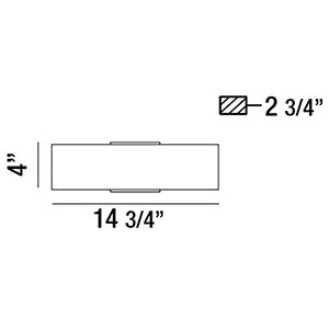 Eurofase 30143-012 LED Wall Sconce, Aluminum
