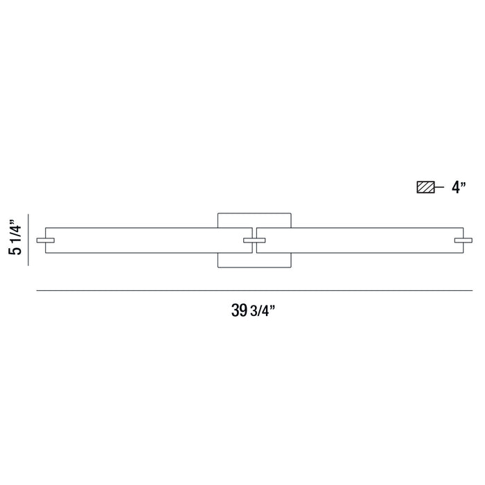Eurofase 30180-024 LED Wall Sconce, Satin Nickel