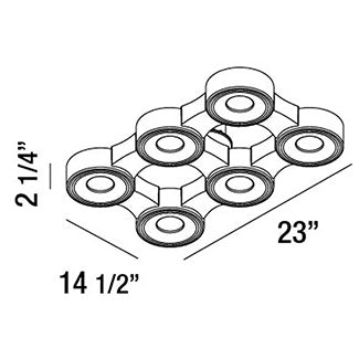 Eurofase 30278-011 LED Flush Mount, White