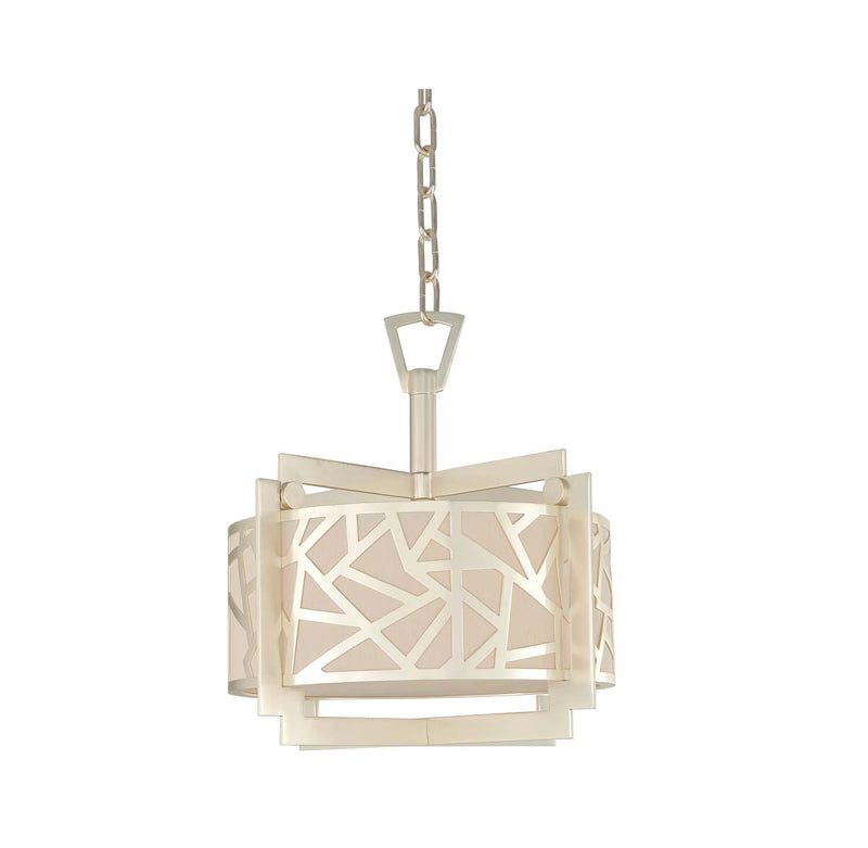 Kalco 303552RS Three Light Convertible Pendant - Semi Flush Mount, Rose Silver