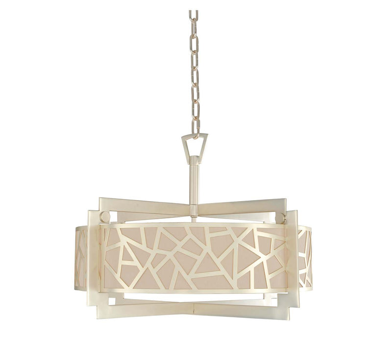 Kalco 303553RS Five Light Convertible Pendant - Semi Flush Mount, Rose Silver