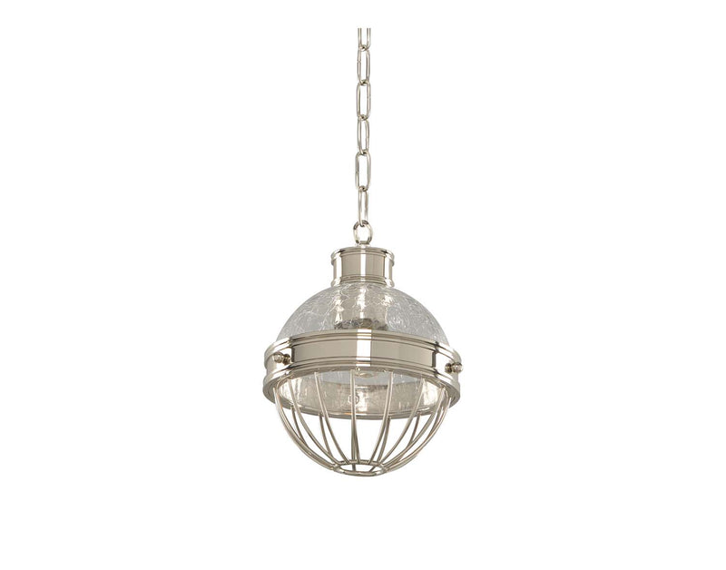 Kalco 311350PN One Light Mini Pendant, Polished Nickel