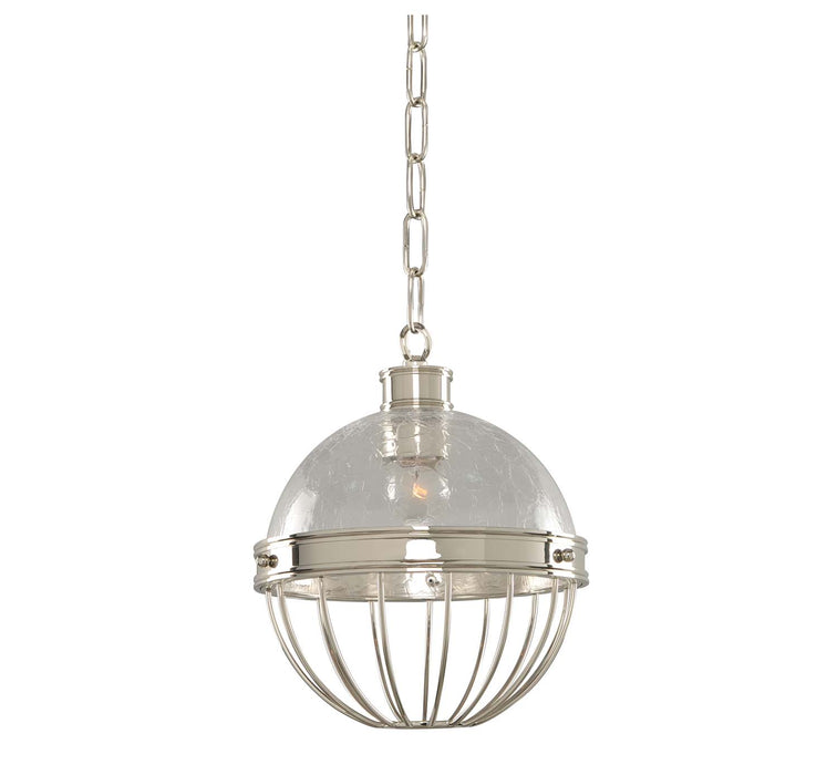 Kalco 311351PN One Light Pendant, Polished Nickel