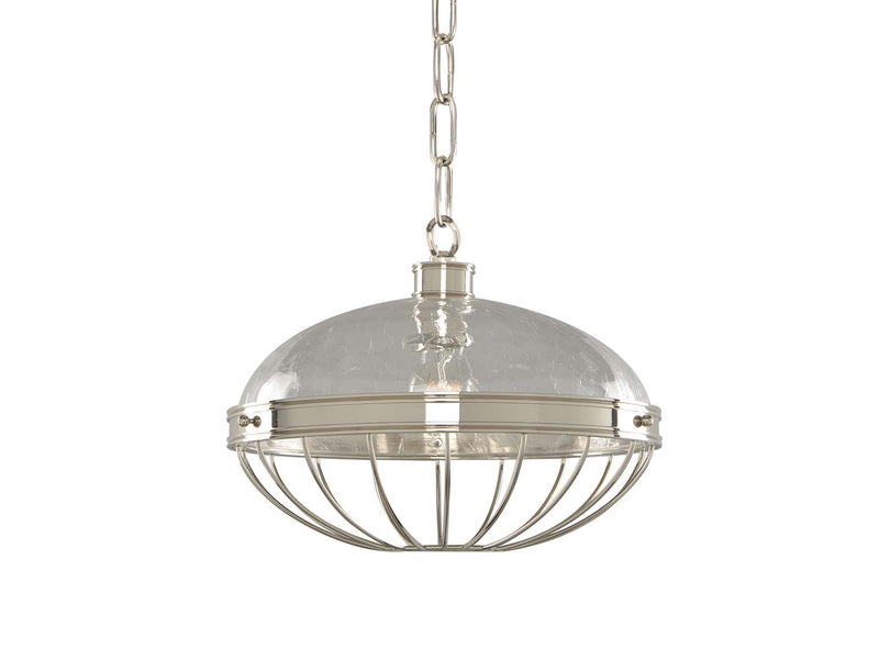Kalco 311353PN One Light Pendant, Polished Nickel