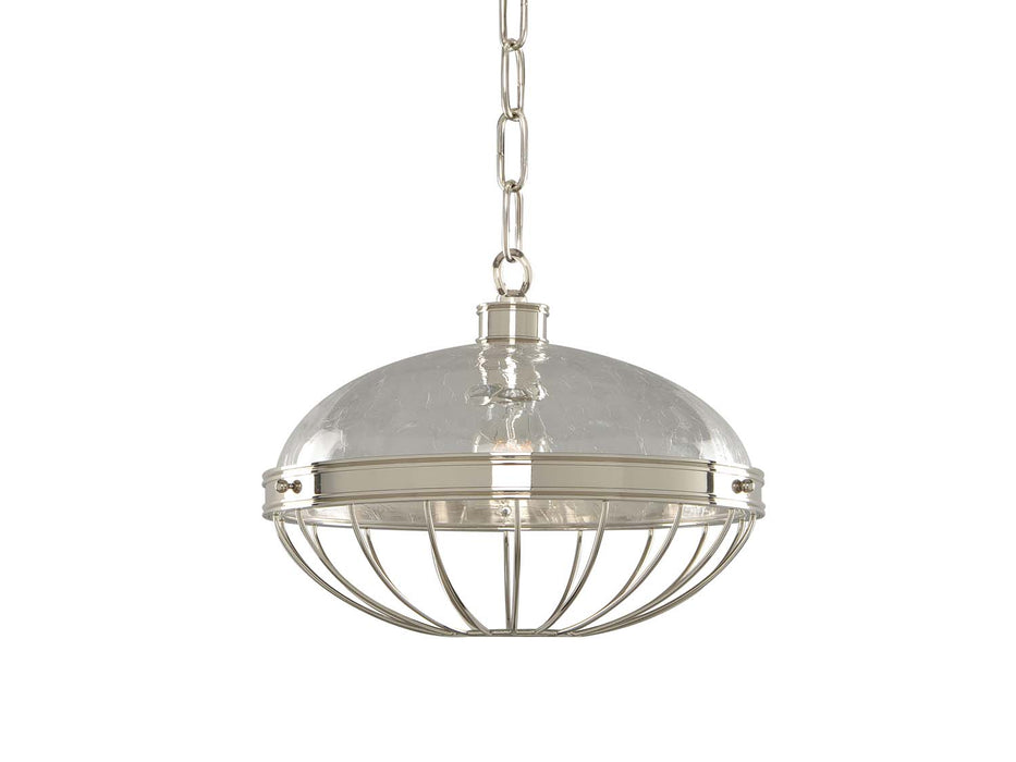 Kalco 311353PN One Light Pendant, Polished Nickel