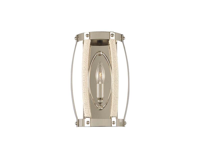 Kalco 312520PN One Light Wall Sconce, Polished Nickel