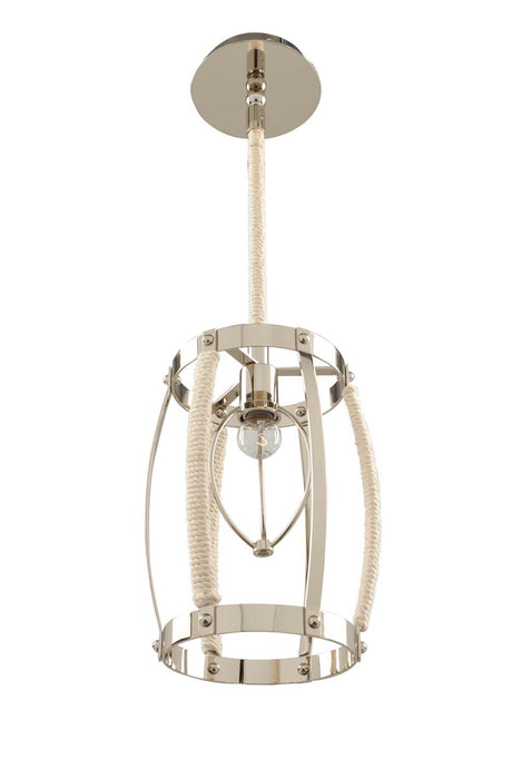 Kalco 312550PN One Light Mini Pendant, Polished Nickel