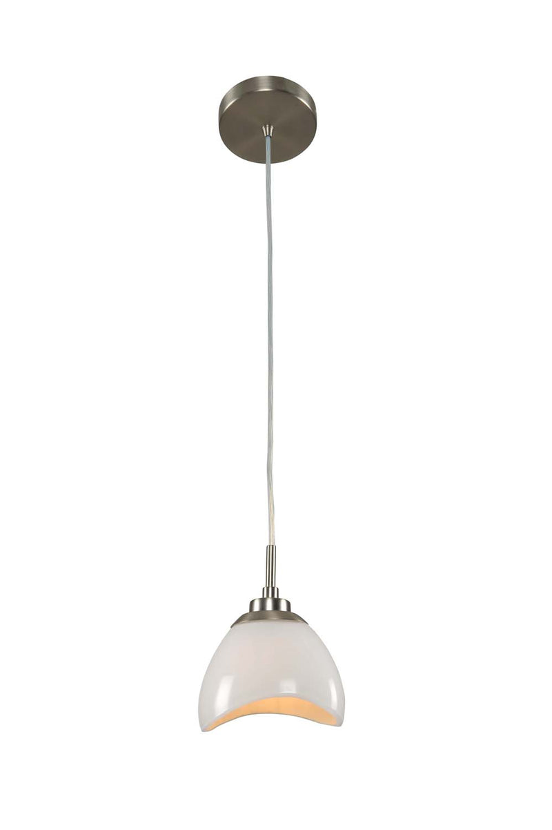 Kalco 313050SN LED Mini Pendant, Satin Nickel