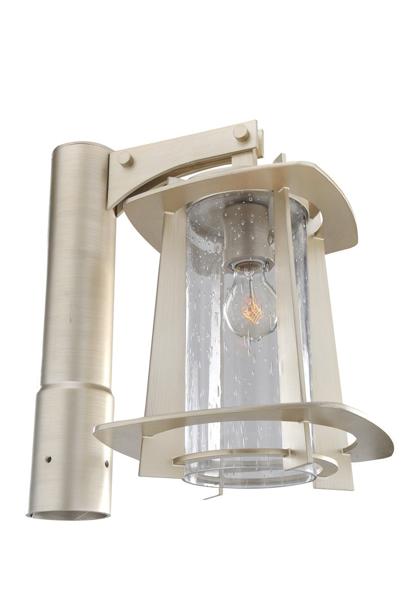 Kalco 401800TS One Light Post - Pier Mount, Tarnished Silver