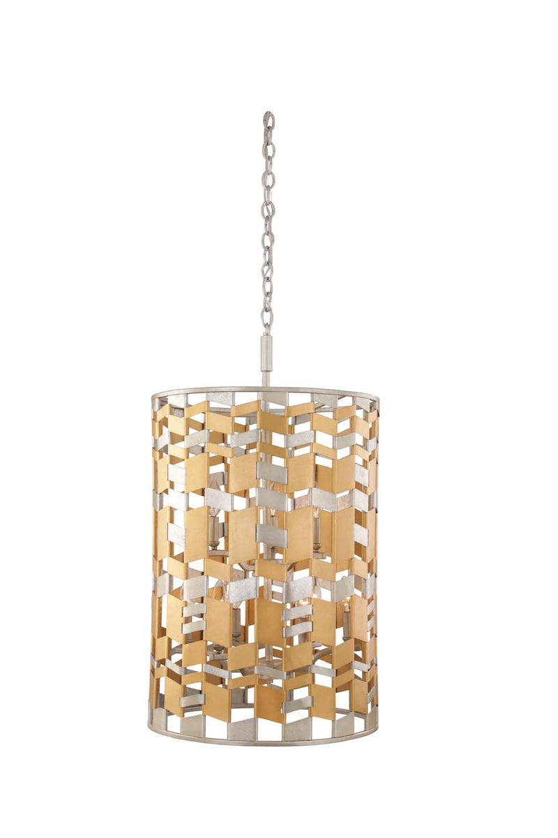 Kalco 503952JM Nine Light Foyer Pendant, Jewel Metallic