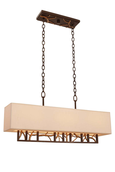 Kalco 504160BZG Six Light Island Pendant, Bronze Gold