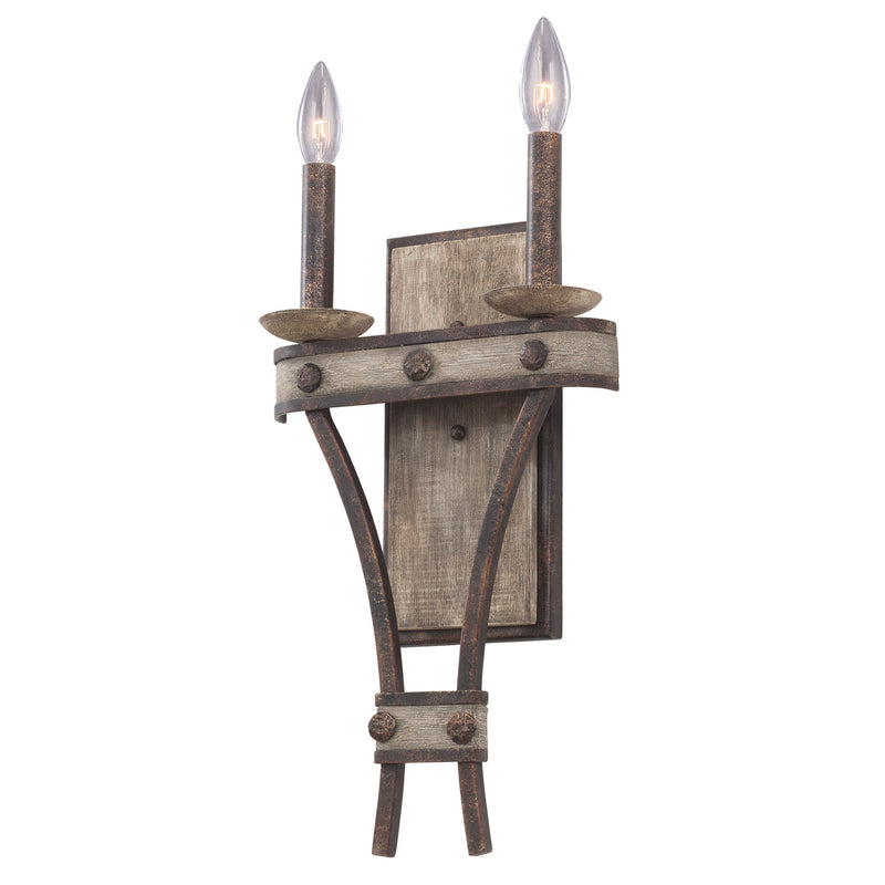 Kalco 7042FG Two Light Wall Bracket, Florence Gold