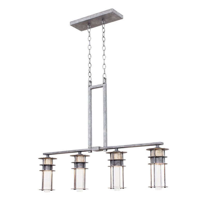 Kalco 7295RI LED Island Pendant, Rugged Iron
