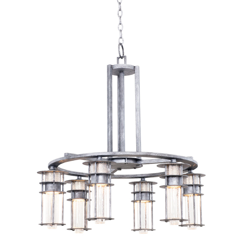 Kalco 7297RI LED Chandelier, Rugged Iron