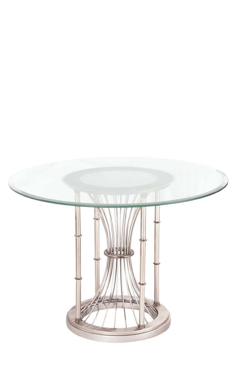 Kalco 800102PS Dining Table, Pearl Silver