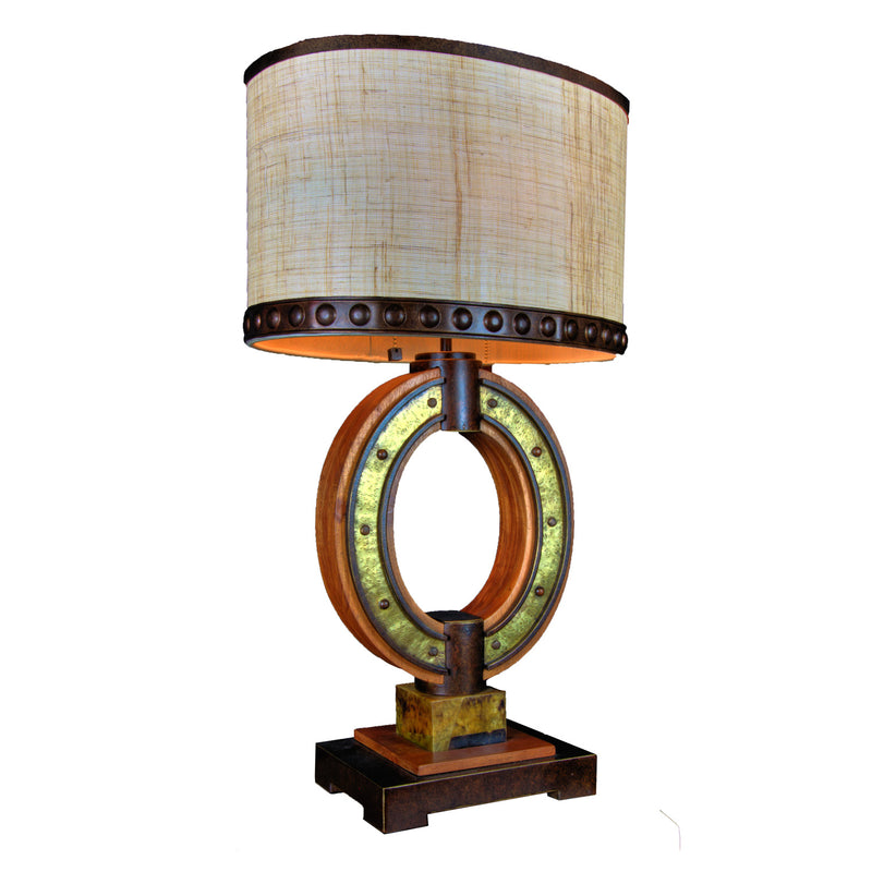 Kalco 895NI Two Light Table Lamp, Natural Iron