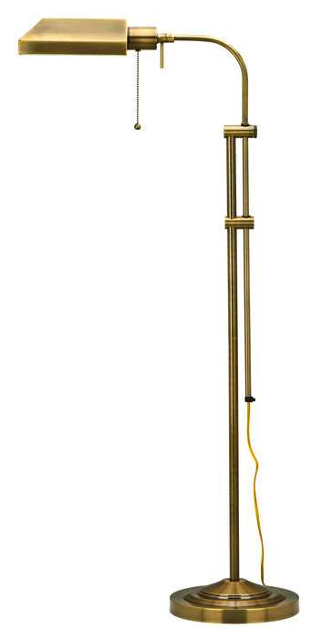 Cal Lighting BO-117FL-AB One Light Floor Lamp, Antique Brass