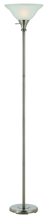 Cal Lighting BO-213-BS One Light Torchiere, Brushed Steel