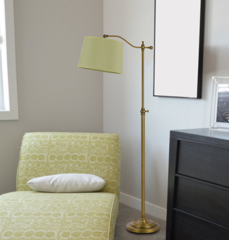 Cal Lighting BO-2205FL-AB One Light Floor Lamp, Antique Brass