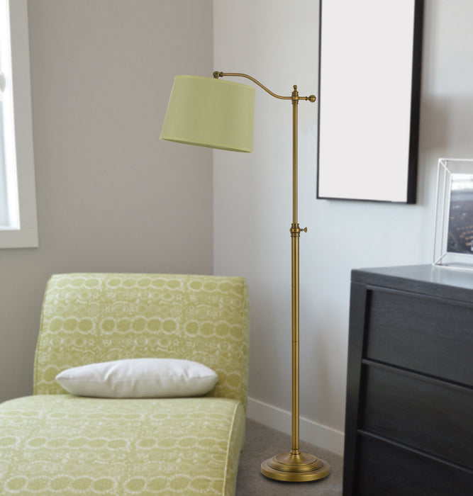 Cal Lighting BO-2205FL-AB One Light Floor Lamp, Antique Brass