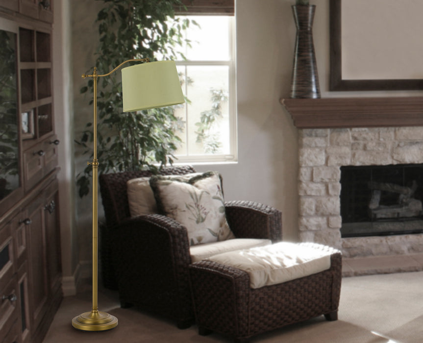 Cal Lighting BO-2205FL-AB One Light Floor Lamp, Antique Brass